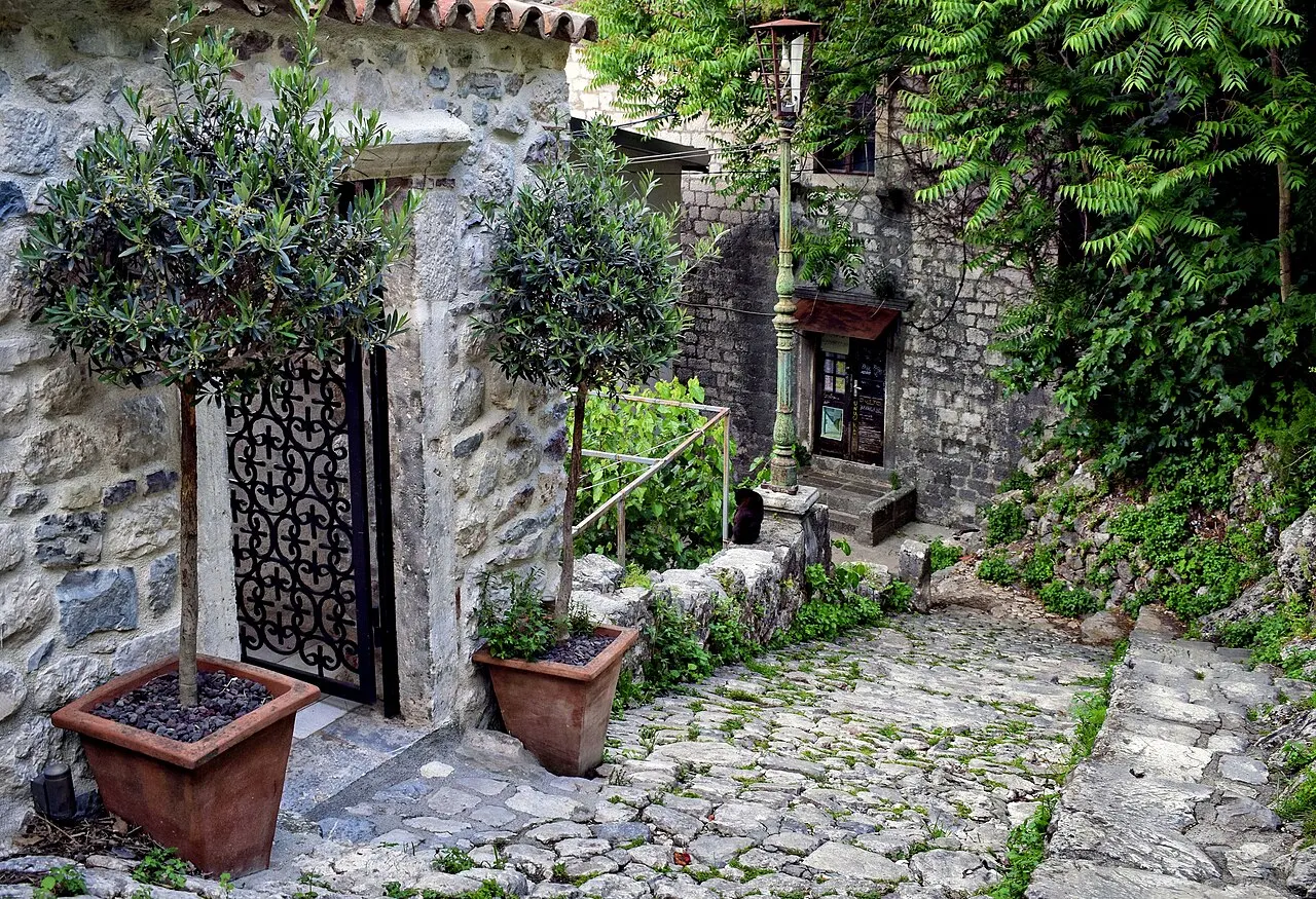 A quiet, empty stone lane in Kotor's Old Town