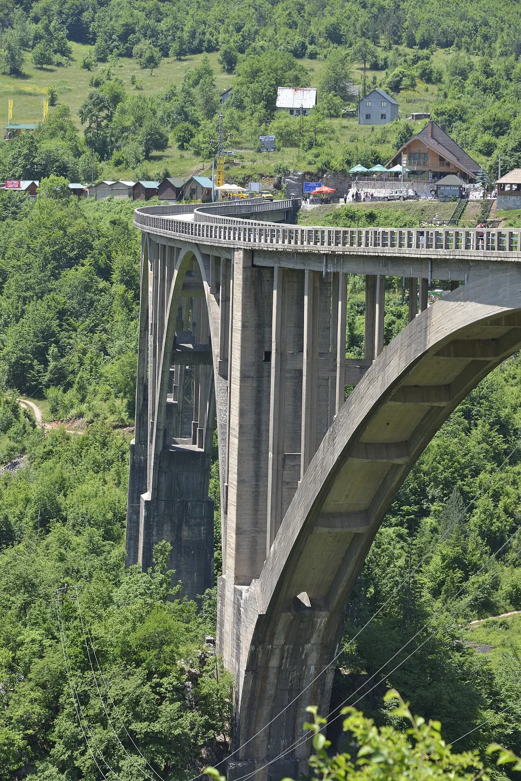 The Đurđevića Tara bridge arcing across its deep gorge near Žabljak